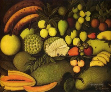 静物 Painting - 果物 アンリ・ルソーの静物画の装飾